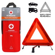 TRIANGOLO DI EMERGENZA Base a Croce AUTO CAMPER CAMION FURGONI Omologato KIKSAFE