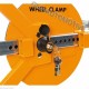 GANASCIA BLOCCA RUOTA Wheel Clamp ANTIFURTO MECCANICO Auto Ripieghevole